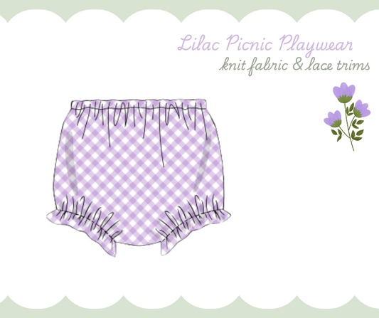 Lilac Knit Diaper Cover-Only