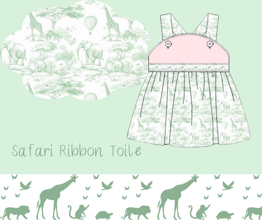 Girls Safari Ribbon Knit Top