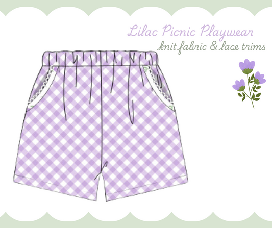 Lilac Knit Shorties-Only