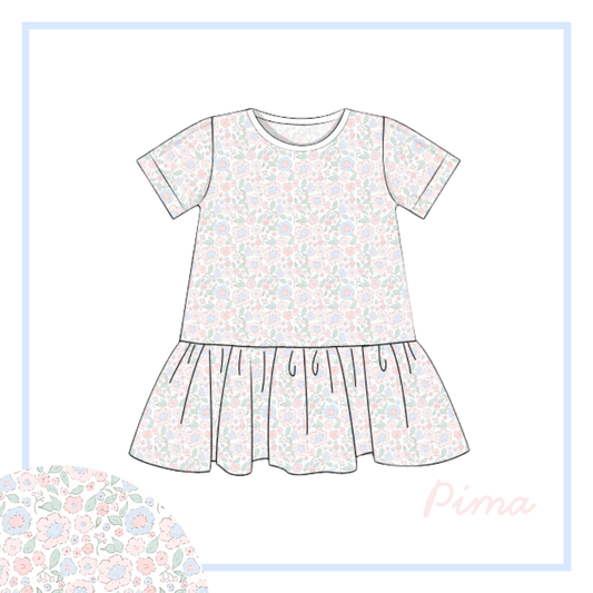 January Arrival Pima Seaside Liberty Drop Waist Dress
