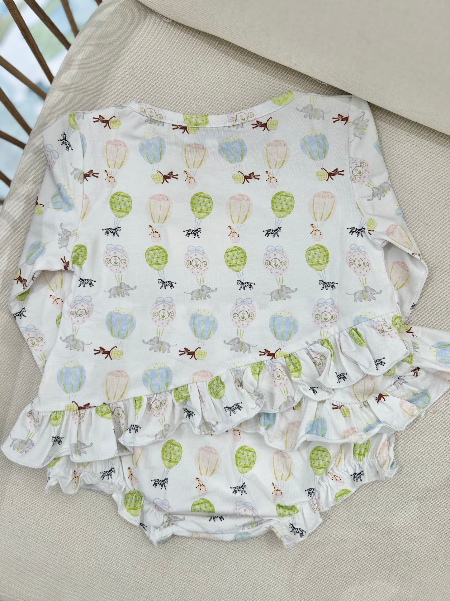 Soaring Safari Pals Knit Girls Diaper Set