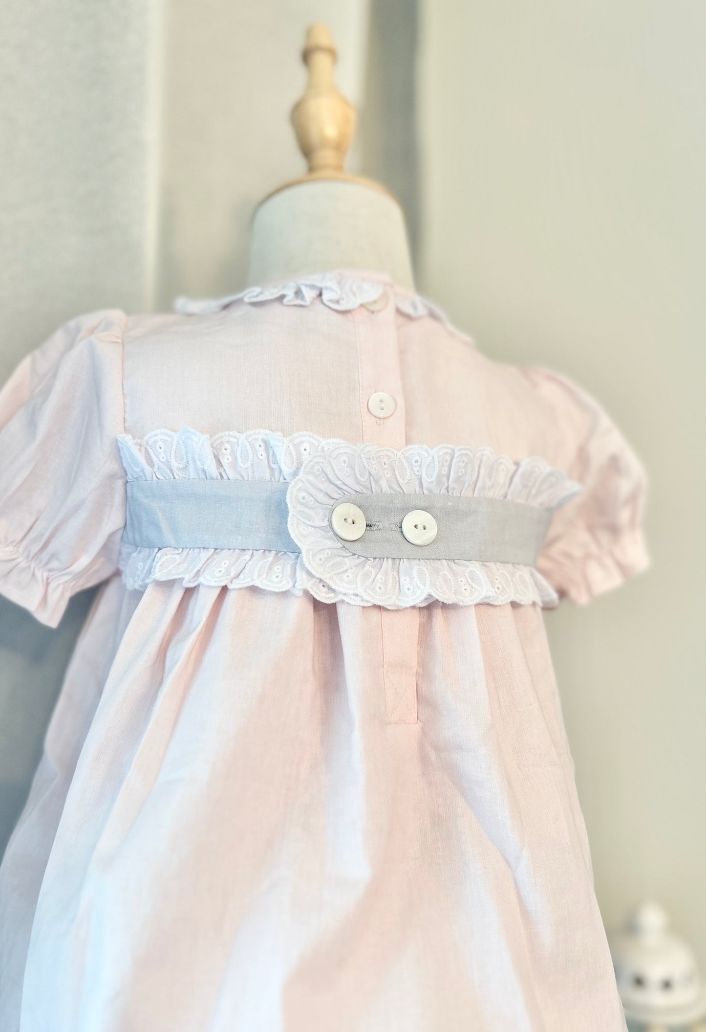 Lamb & Cross Ribbon Girls Dress (fits tts)