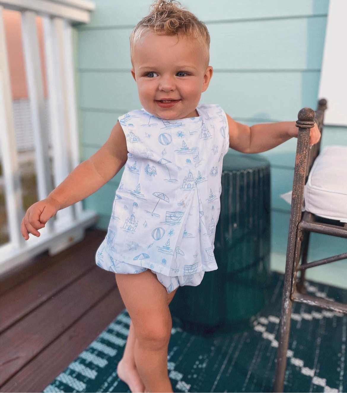 Boys Seaside Moments Bloomer Set