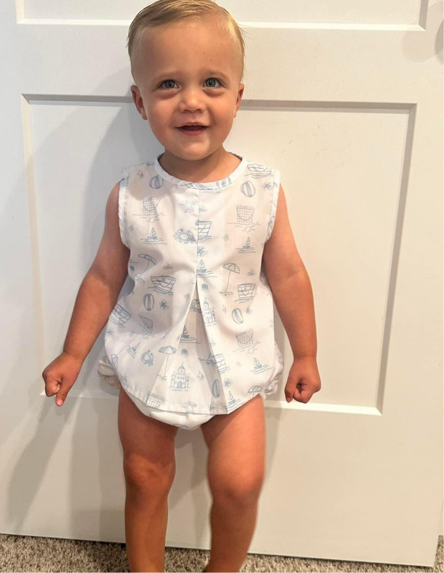 Boys Seaside Moments Bloomer Set