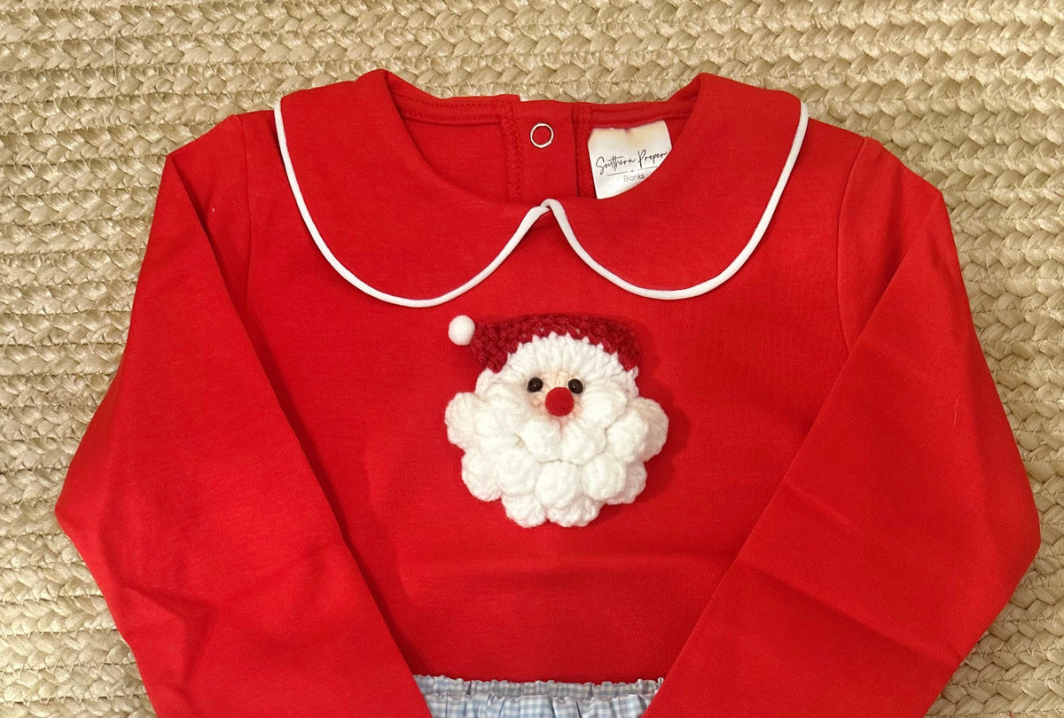 Boys Santa Crochet Appliqué (Nov Turnaround)