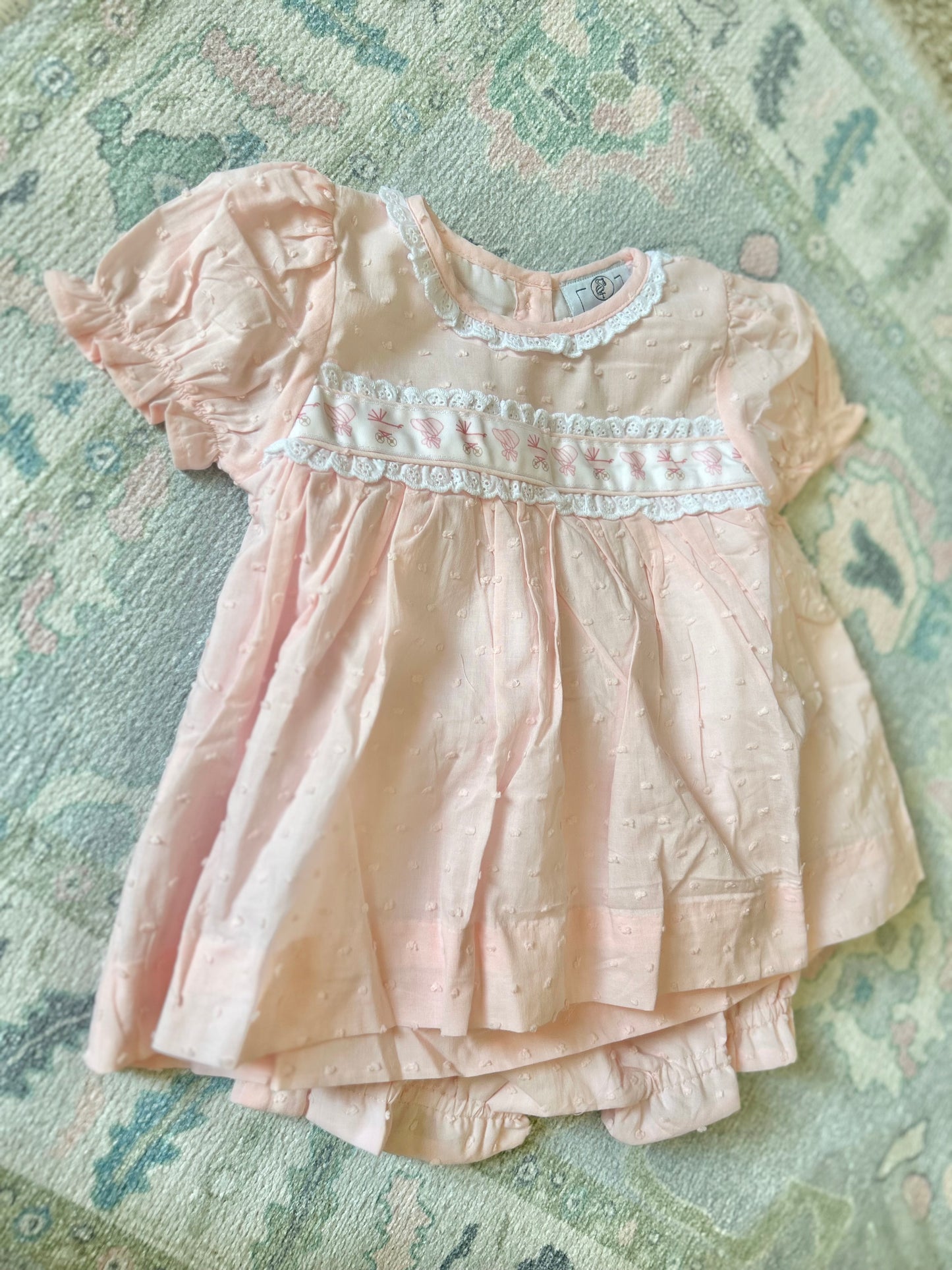 Bonnet & Carriage Ribbon Bloomer Set