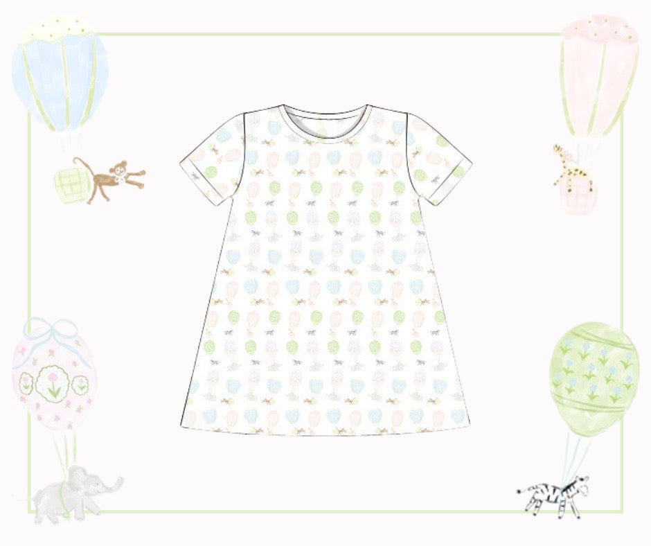 Soaring Safari Pals Girls Knit Dress