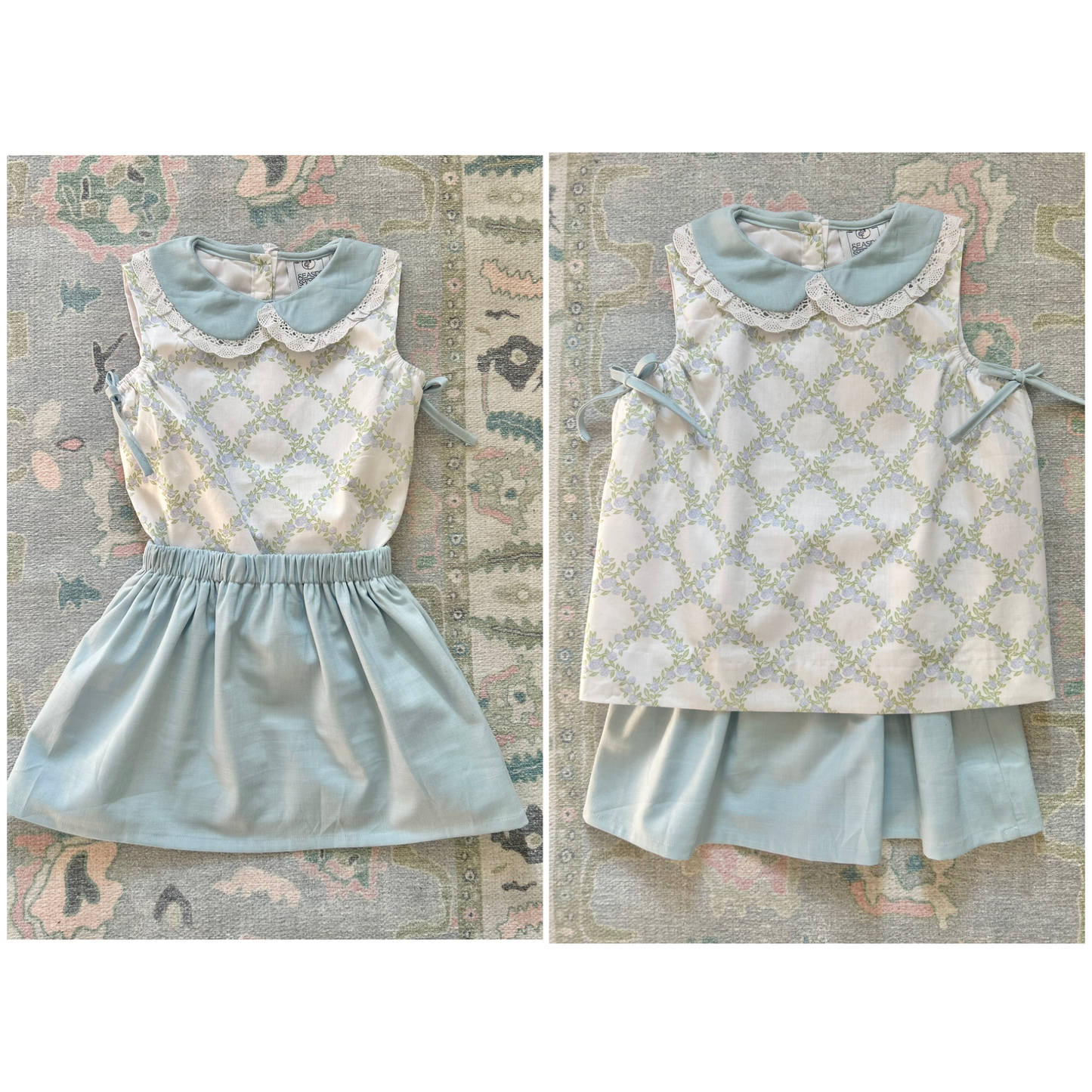 Hydrangea Trellis Skort Set