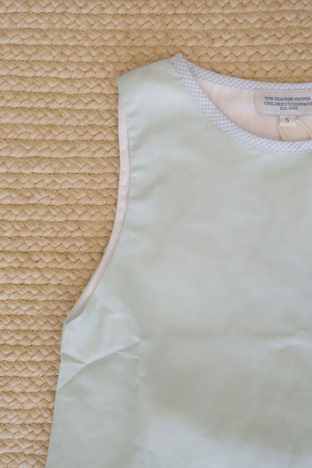 The Lawson Top: Woven Seafoam