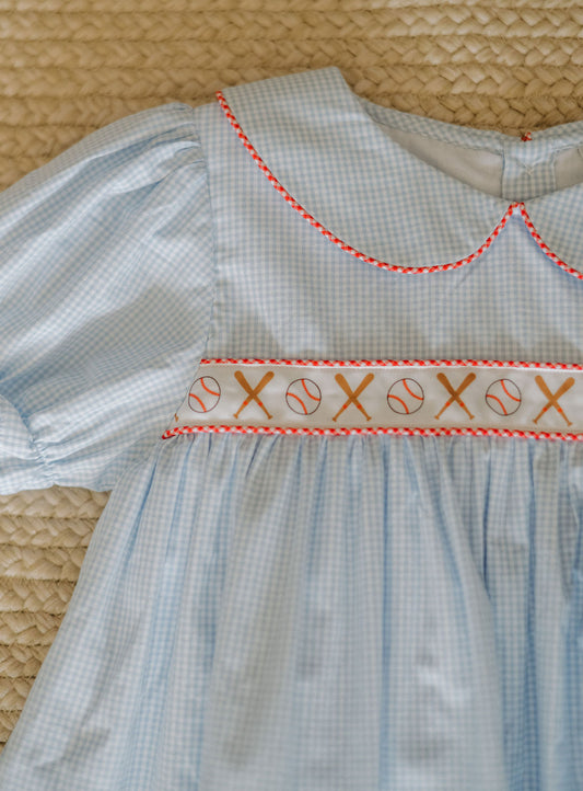 Baseball Ribbon Girls Float Top