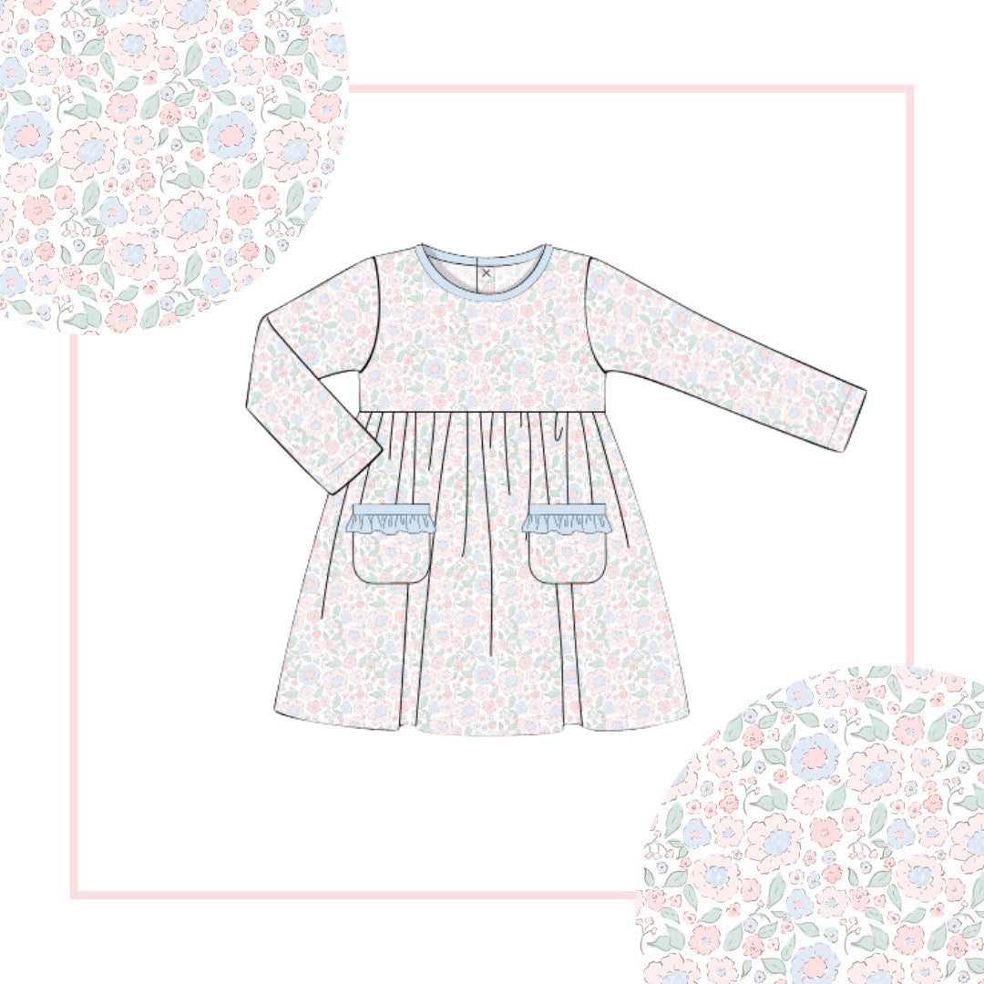 October Arrival Seaside Liberty Pima Play Dress