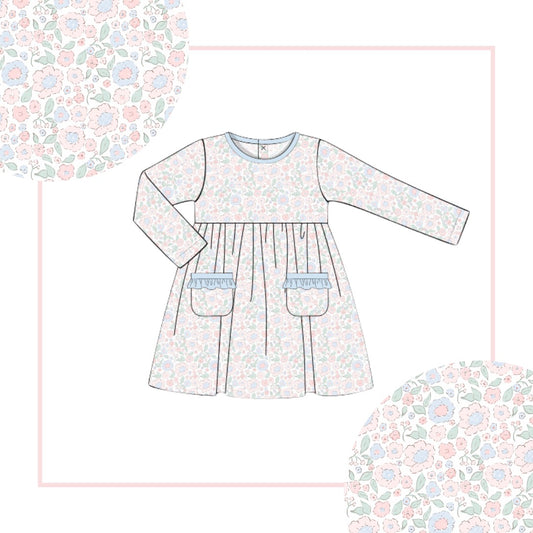 October Arrival Seaside Liberty Pima Play Dress