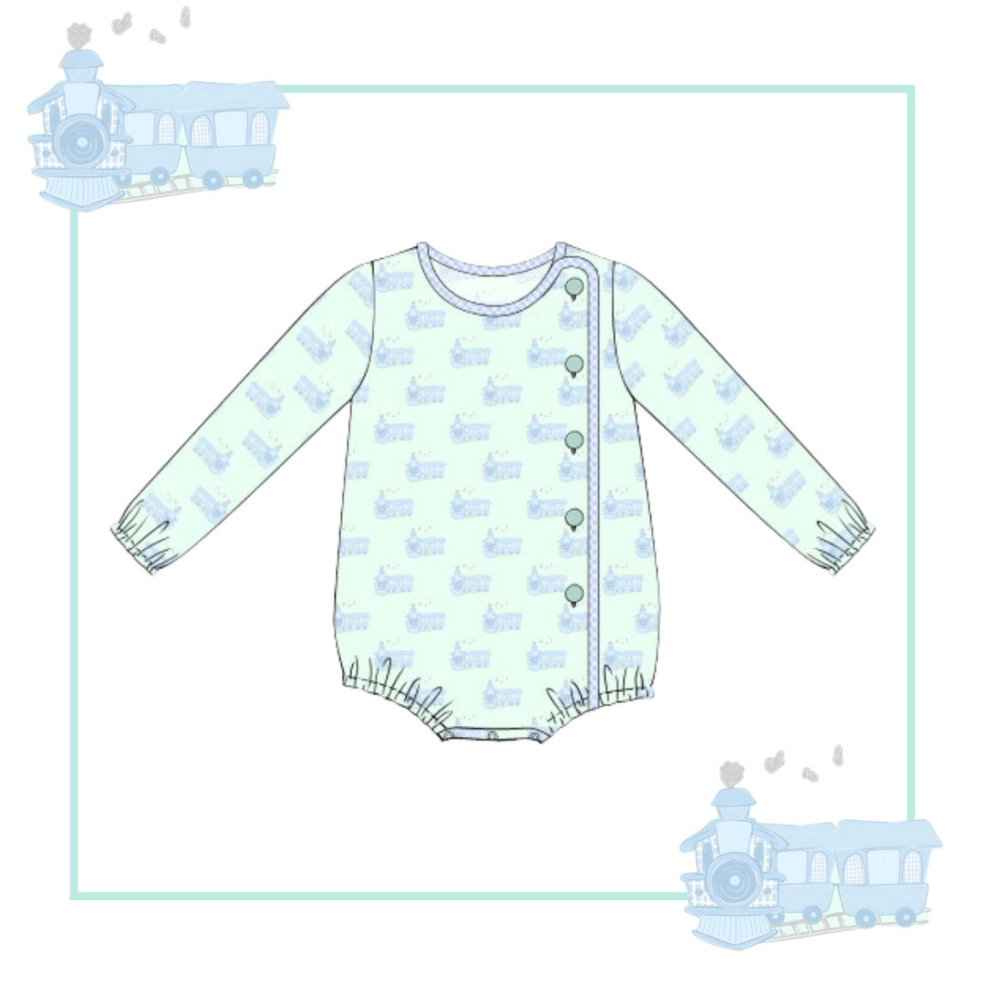 September Arrival Train Print Bennett Bubble