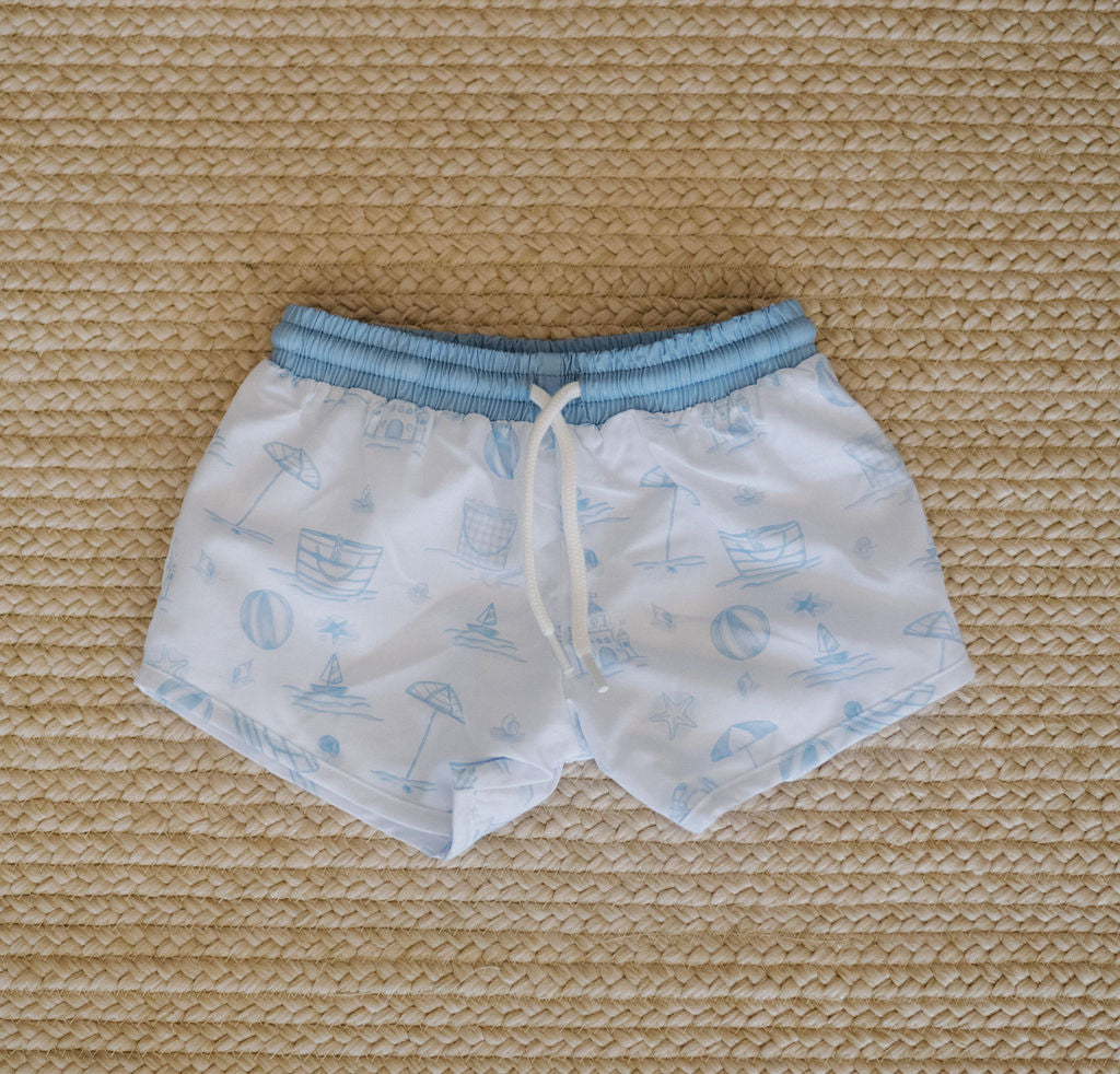 Seaside Moments Boys Swim Trunk Bottoms
