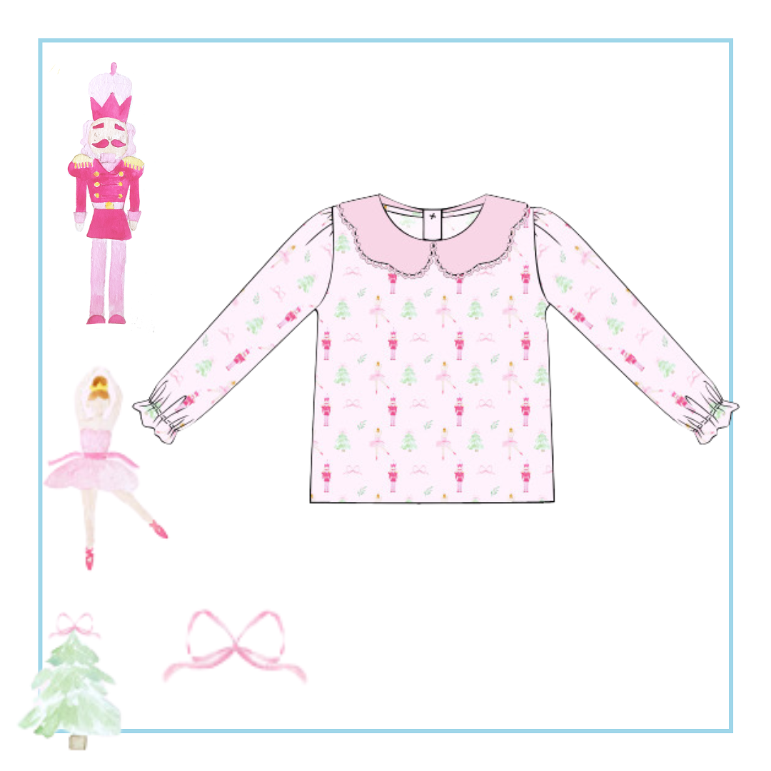 October Presale Girls Nutcracker Top