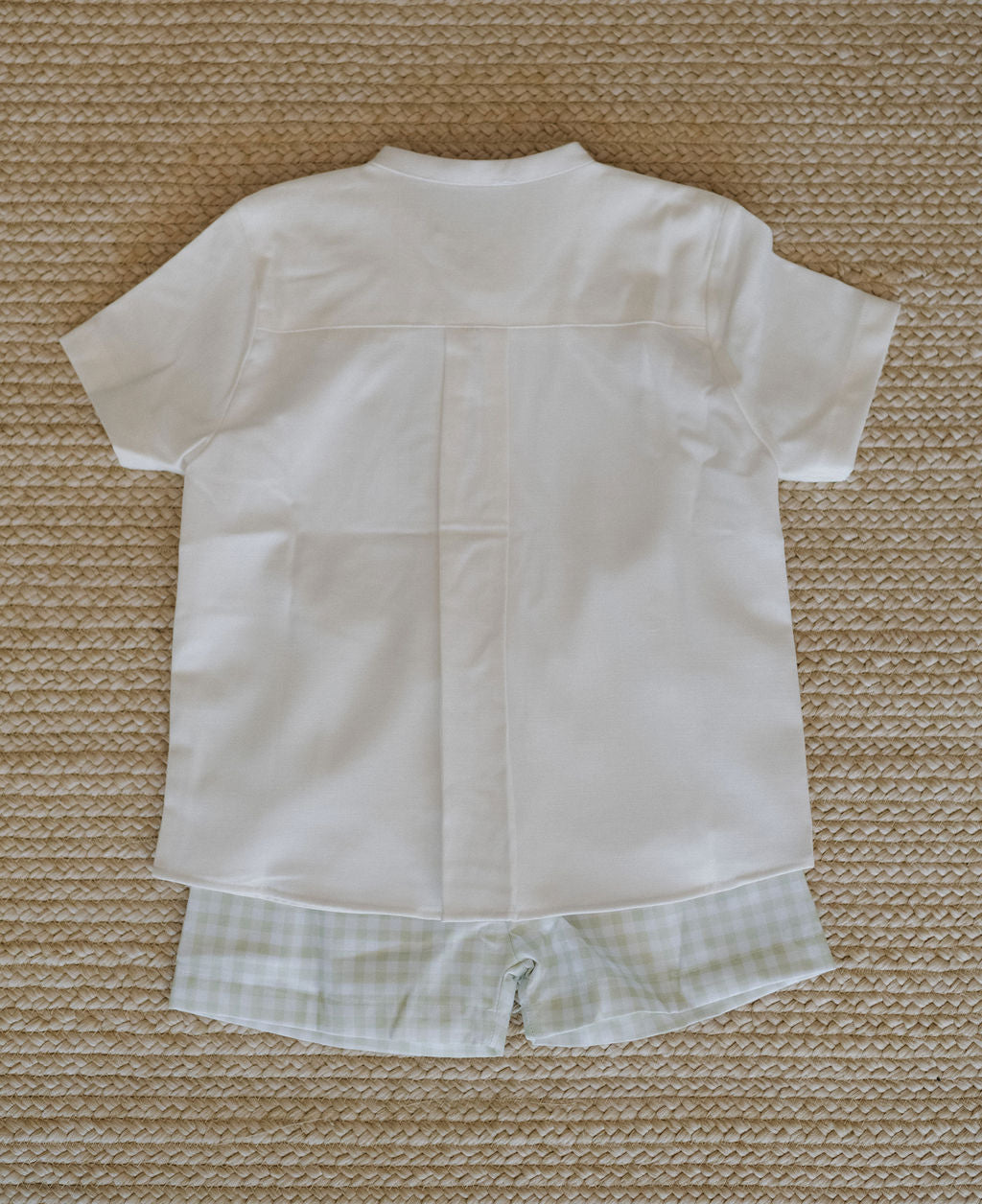 Proper Pups Boys Shortie Set - Linen Top, Woven Bottoms
