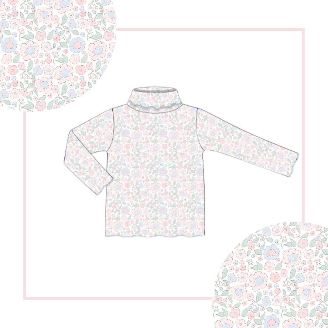 October Arrival Seaside Liberty Pima Turtleneck
