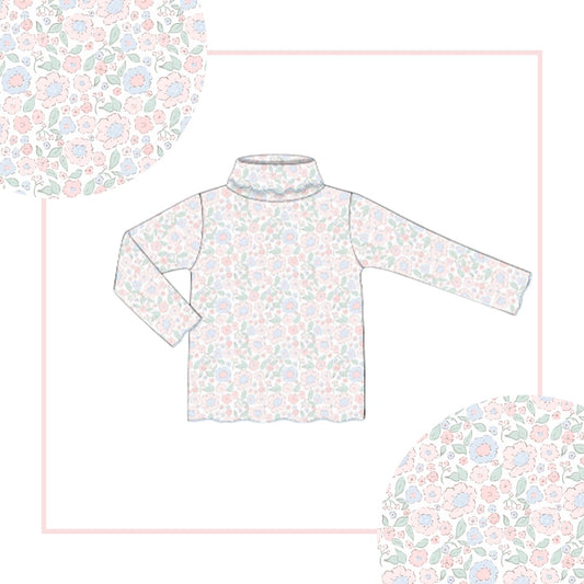October Arrival Seaside Liberty Pima Turtleneck