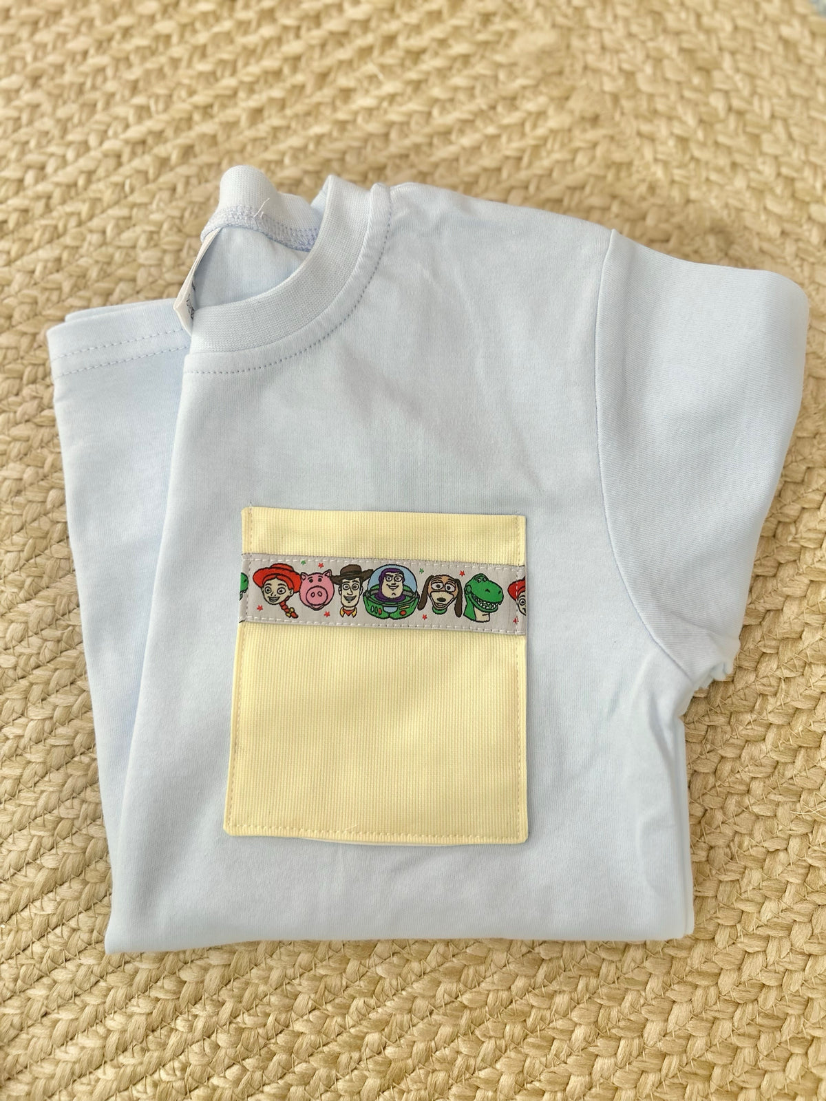 Short Sleeve Toy Story Ribbon Pocket Tee (2 week TAT)
