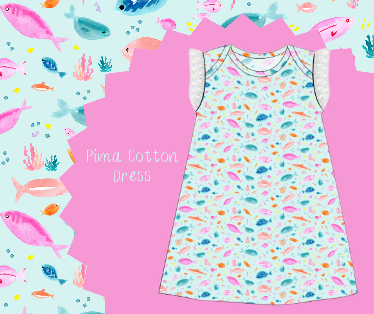 Pima Cotton Seaside Splash Dress