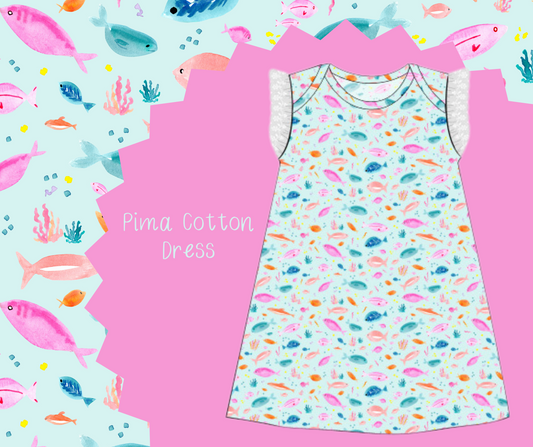 Pima Cotton Seaside Splash Dress