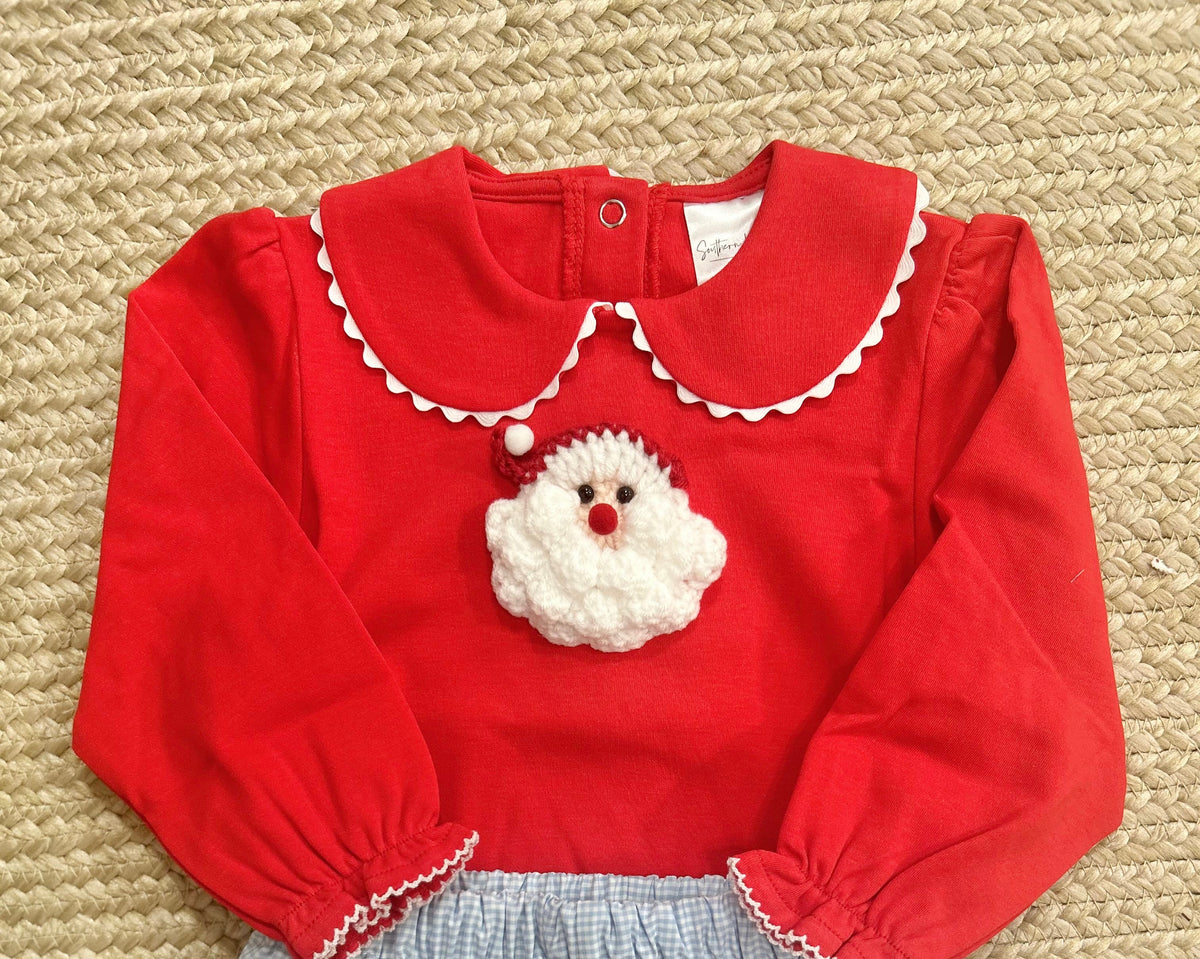 Girls Santa Crochet Appliqué (Nov Turnaround)