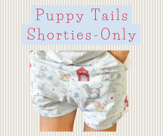 Puppy Tails Knit Shorties-Only