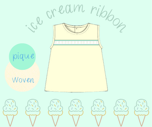 Boys Ice cream Ribbon Top