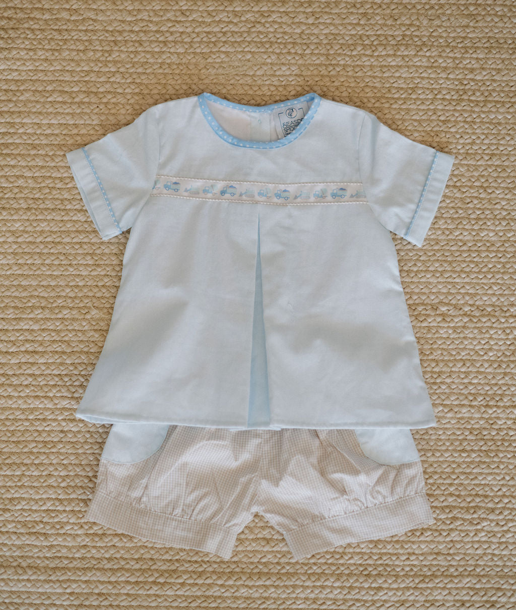 Construction Ribbon Pleat Top