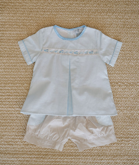 Construction Ribbon Pleat Top