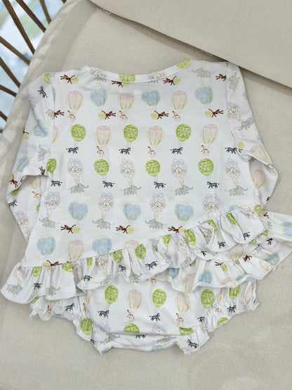 Soaring Safari Pals Knit Girls Diaper Set