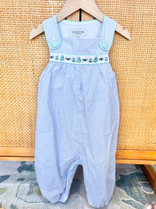 Spooky Ribbon Boys Bubble Romper
