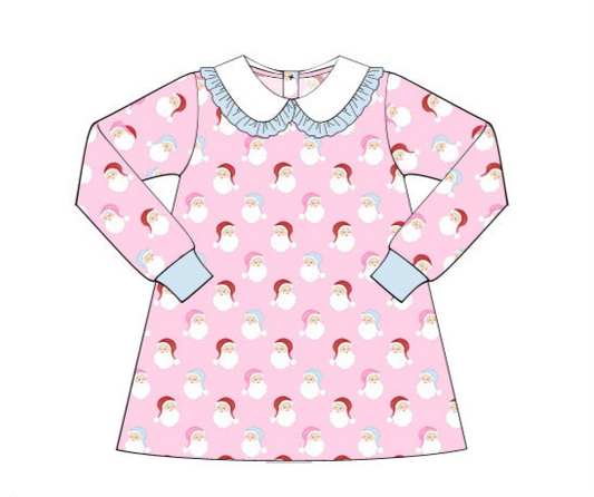 October Presale Girls Seaside Santa PIMA Dress
