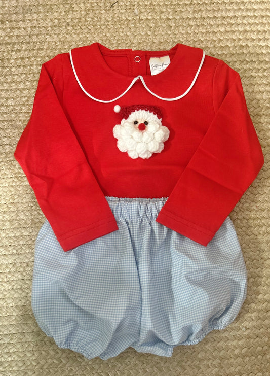 Boys Santa Crochet Appliqué (Oct Turnaround)