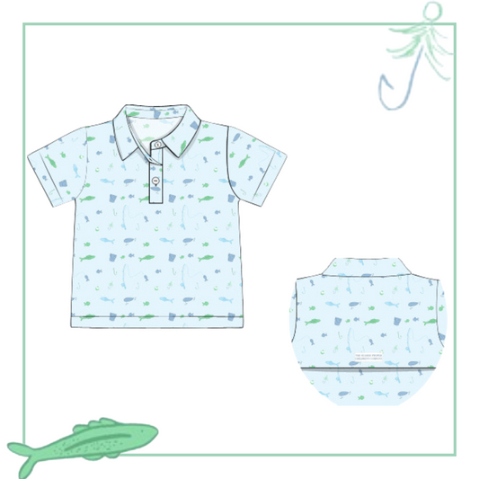 Gone Fishing Knit Performance Top