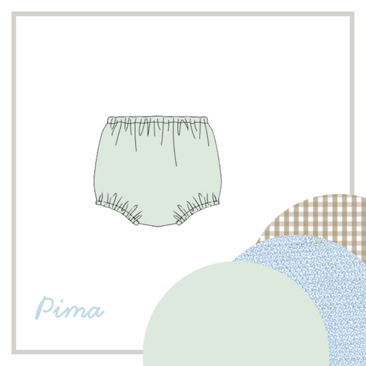 December Arrival Boys Sage Pima (Bear & parade) Diaper Cover