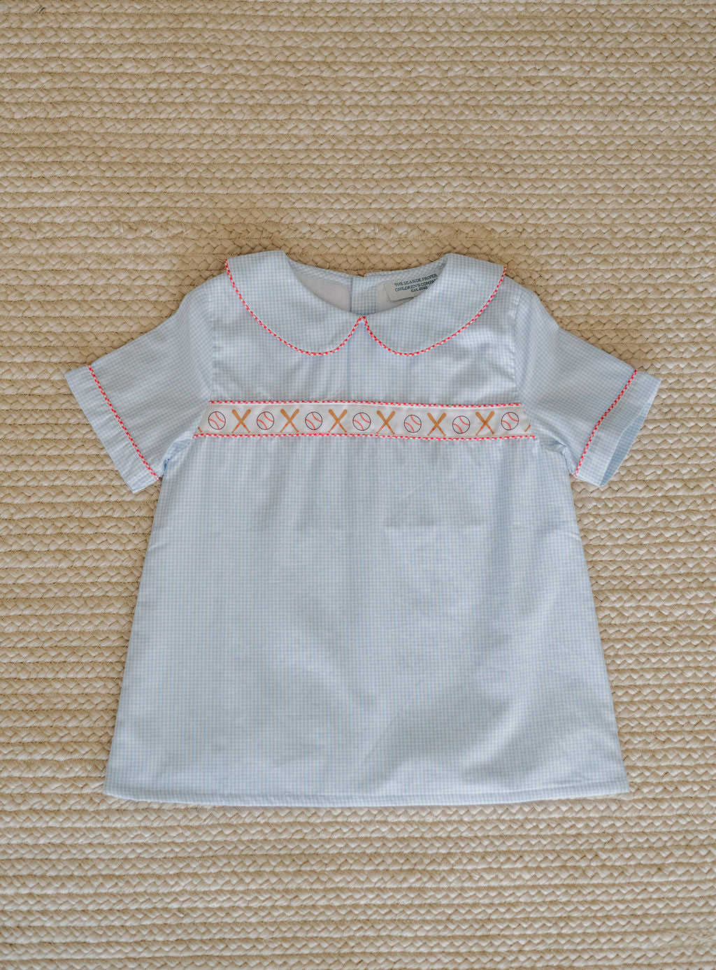 June Presale Baseball Ribbon Boys Flat Top