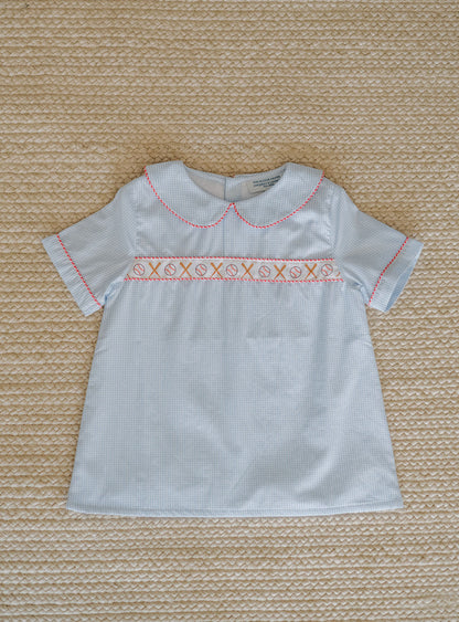 June Presale Baseball Ribbon Boys Flat Top