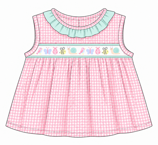 Harper Garden Critter Ribbon Girls Set (Seafoam Bottoms)- February Completion