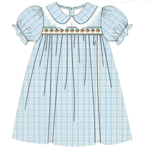 October Presale Girls Turkey Ribbon Dress