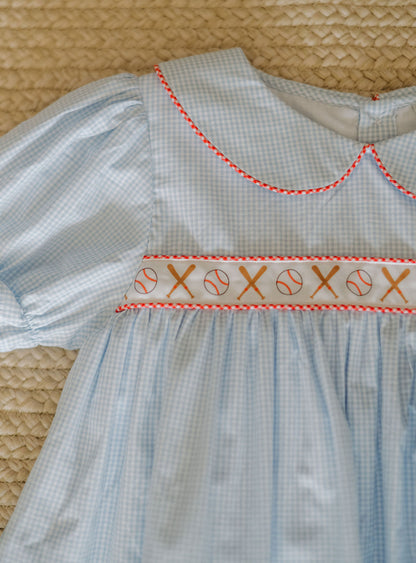 Baseball Ribbon Girls Float Top