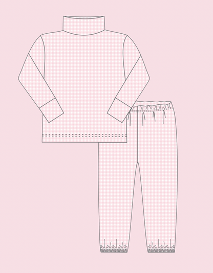 Pima Knit Gingham Set (Ships to customers late Oct/early Nov)