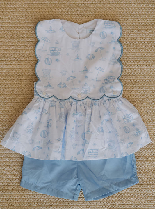 Girls Seaside Moments Shortie Set
