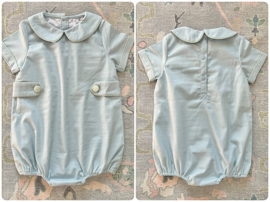 Chapel Blue Linen Boys Bubble