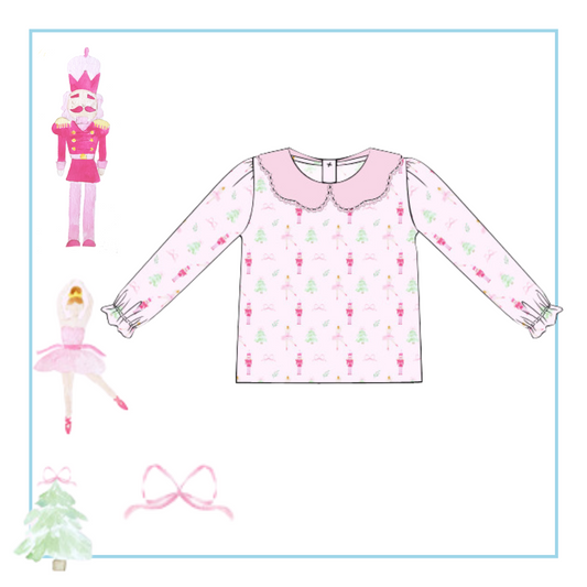 October Presale Girls Nutcracker Top