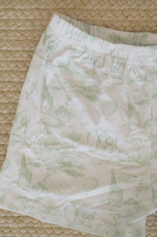 Boys Safari Toile Shorties