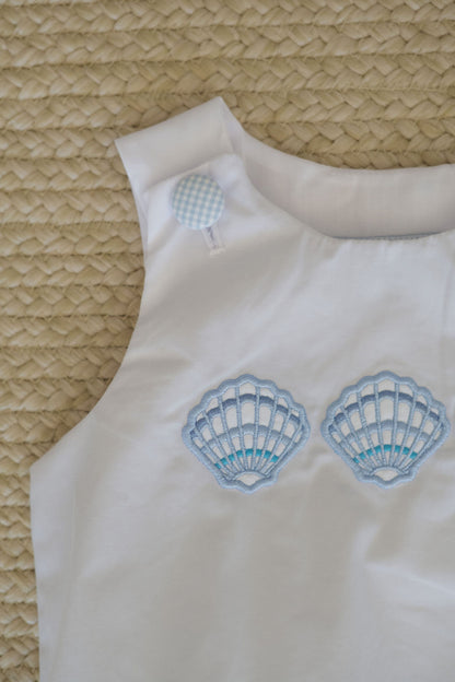 Sterling Shell Embroidered Bubble