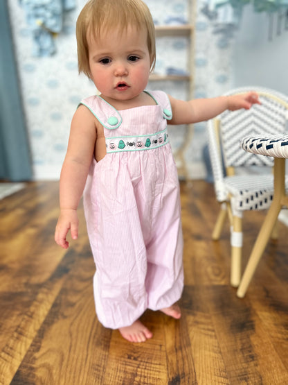 Spooky Ribbon Girls Bubble Romper