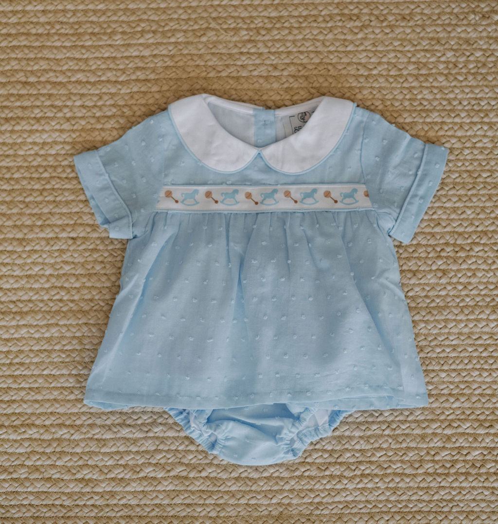 Rattle & Horse Ribbon Bloomer Set