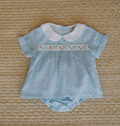 Rattle & Horse Ribbon Bloomer Set